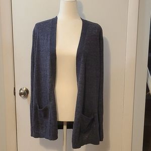 Gap Heather Blue Long Cardigan